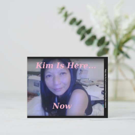 Dan Cilley Goddess Kim Briefkaart (Staand voorkant)