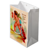 Dan Cupid brengt het spel thuis Medium Cadeauzakje (Voorkant Gekanteld)