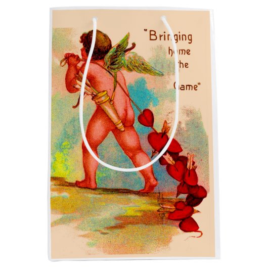 Dan Cupid brengt het spel thuis Medium Cadeauzakje (Voorkant)