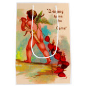 Dan Cupid brengt het spel thuis Medium Cadeauzakje (Achterkant)