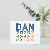 Dan Cute Colorful Briefkaart (Staand voorkant)