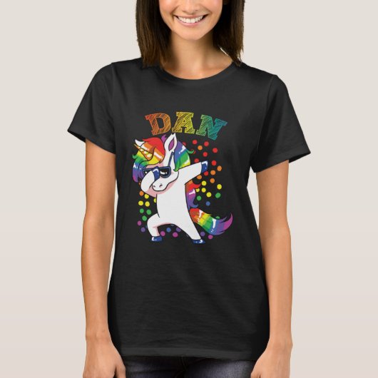 Dan Dabbing Unicorn T-shirt (Voorkant)