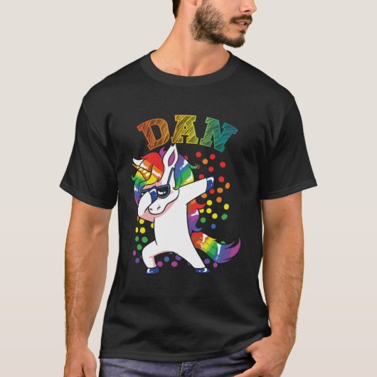Dan Dabbing Unicorn T-shirt (Voorkant)