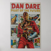 Dan Dare retro striptekenkunst Poster (Voorkant)