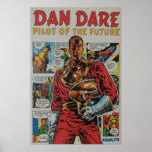 Dan Dare retro striptekenkunst Poster (Voorkant)