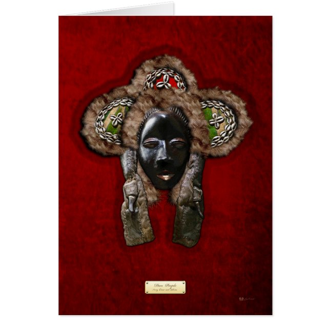 Dan Dean-Gle Mask op rood fluweel (Voorkant)