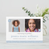 Dan en nu 2 Aankondiging van het Foto Afstuderen (Staand voorkant)