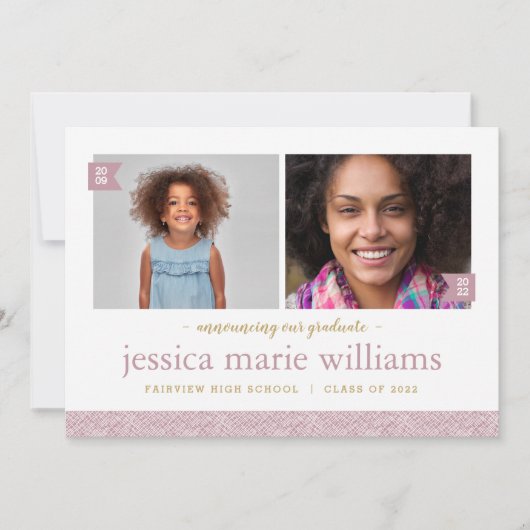 Dan en nu 2 Aankondiging van het Foto Afstuderen (Voorkant)