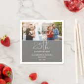 Dan en Nu 2 Foto 25e trouwdag Servet (Insitu)