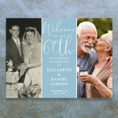 Dan en Nu 2 Foto 60ste Verjaardag Welkomstbord Poster