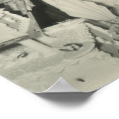 Dan en Nu 2 Foto 60ste Verjaardag Welkomstbord Poster (Hoek)