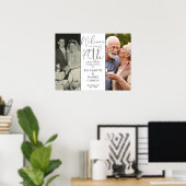 Dan en Nu 2 Foto 70e Verjaardag Welkomstbord Poster (Thuiskantoor)