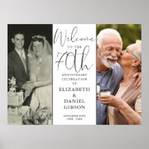 Dan en Nu 2 Foto 70e Verjaardag Welkomstbord