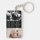 Dan en nu 2 foto-Memorial in het liefhebben van ge Sleutelhanger (achterkant)