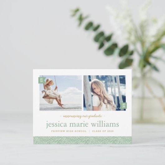 Dan en nu 2 Uitnodiging van de Partij van de Fotog (Staand voorkant)