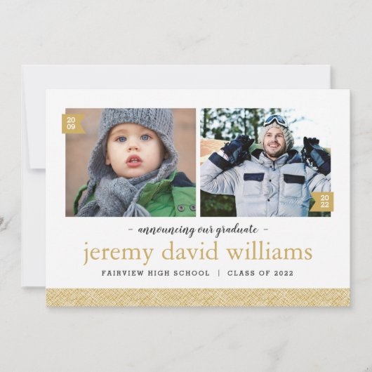 Dan en nu 2 Uitnodiging van de Partij van de Fotog (Voorkant)