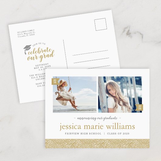 Dan en nu 2 Uitnodiging van de Partij van de Fotog