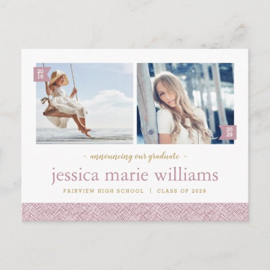 Dan en nu 2 Uitnodiging van de Partij van de Fotog (Voorkant)