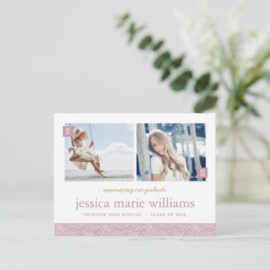 Dan en nu 2 Uitnodiging van de Partij van de Fotog (Staand voorkant)