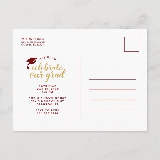 Dan en nu 2 Uitnodiging van de Partij van de Fotog (Achterkant)