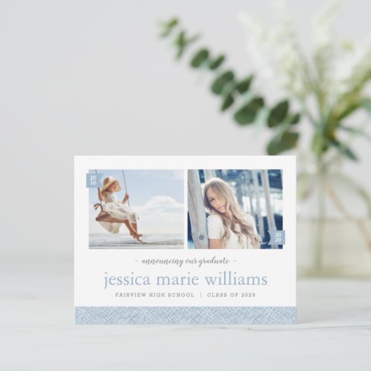 Dan en nu 2 Uitnodiging van de Partij van de Fotog (Staand voorkant)