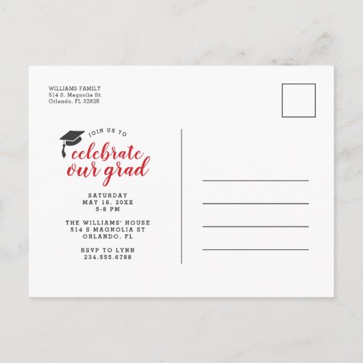 Dan en nu 2 Uitnodiging van de Partij van de Fotog (Achterkant)