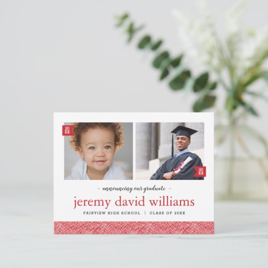 Dan en nu 2 Uitnodiging van de Partij van de Fotog (Staand voorkant)