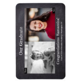 Dan en nu Afstuderen het Afstuderen van de Foto Magneet (Verticaal)
