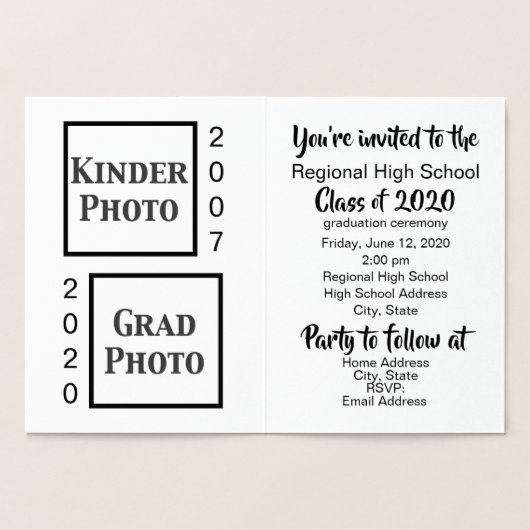 Dan en nu de Foto van de Aankondiging van het Afst (Binnen)