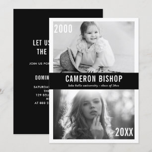 Dan en nu de Uitnodiging van de Partij van de Foto