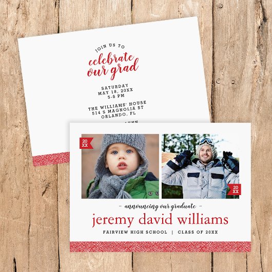 Dan en nu de Uitnodiging van het Afstuderen van de