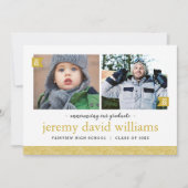 Dan en nu de Uitnodiging van het Afstuderen van de (Voorkant)