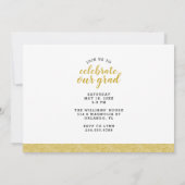 Dan en nu de Uitnodiging van het Afstuderen van de (Achterkant)