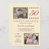 Dan en nu de uitnodiging van het Jubileum van de 5 (Voorkant / Achterkant)