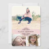 Dan en nu fotograaf. | Roze Kaart (Voorkant)