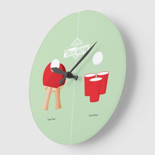 Dan en nu: pingpong grote klok (Hoek)