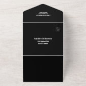 Dan en Nu Zilveren Huwelijksjubileum 25 jaar All In One Uitnodiging (Buitenkant)