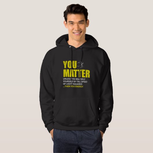 Dan energie je grappige natuurkunde-overzichten hoodie (Voorkant volledig)