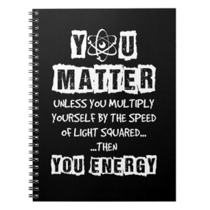 Dan energie je grappige natuurwetenschappen notitieboek