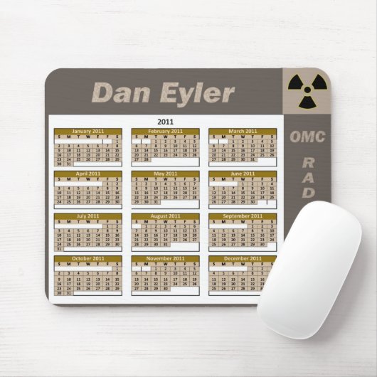 DAN EYLER CALENDAR 2011 MUISMAT (Met muis)