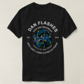 Dan Flashes highend herenkleding met zeer ingewikk T-shirt (Design voorkant)