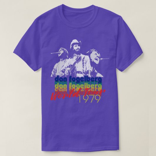 Dan Fogelberg World Tour 1979 T-shirt (Design voorkant)