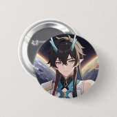 Dan Heng HSR Ronde Button 5,7 Cm (Voorkant /achterkant)