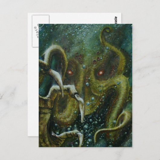 Dan Henk Cthulhu Briefkaart (Voorkant / Achterkant)