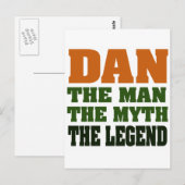 Dan - het Man, de Myth, de Legende! Briefkaart (Voorkant / Achterkant)