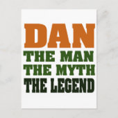 Dan - het Man, de Myth, de Legende! Briefkaart (Voorkant)