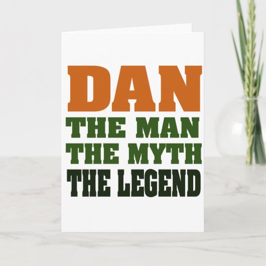Dan - het Man, de Mythe, de Legende! Kaart (Voorkant)