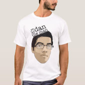 dan het man gezicht t-shirt (Voorkant)
