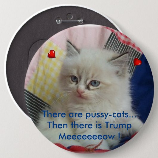 Dan is er Trump Ronde Button 6,0 Cm (Voorkant /achterkant)
