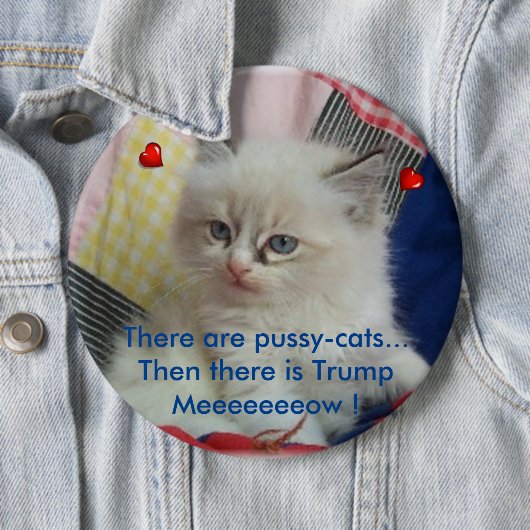 Dan is er Trump Ronde Button 6,0 Cm (In situ)